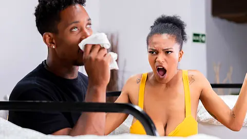 Horny panty sniffer has sex with big breasted latina in hostel