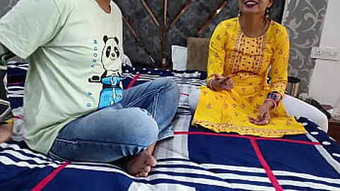 Desiararabhabhi - Step step-sista ke sath Stone paper Game, winner takes Advantage clear hindi Voice hook-up Vid