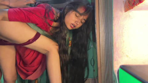 Beautiful Indian Wife Deep Throat Blowjob To Doggystyle