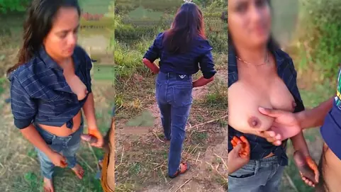 Yoursoniya, the Indian student, luvs outdoor ass-fuck with her bf and takes a popshot